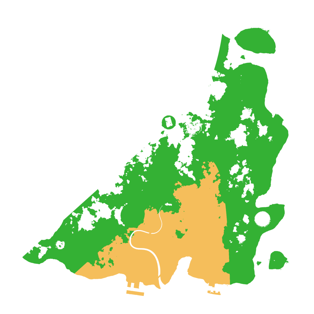 Biome Rust Map: Procedural Map, Size: 3600, Seed: 259