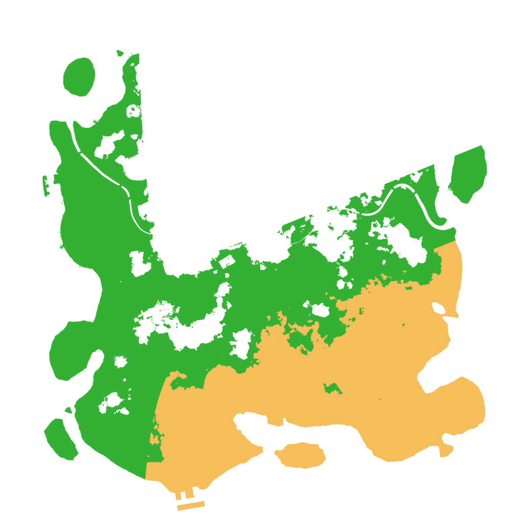 Biome Rust Map: Procedural Map, Size: 3850, Seed: 5