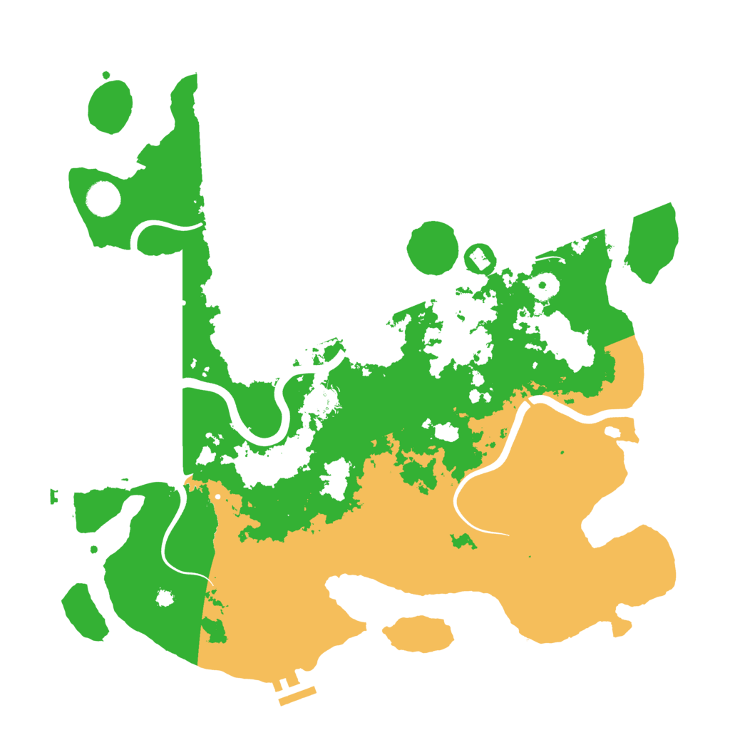 Biome Rust Map: Procedural Map, Size: 3850, Seed: 5