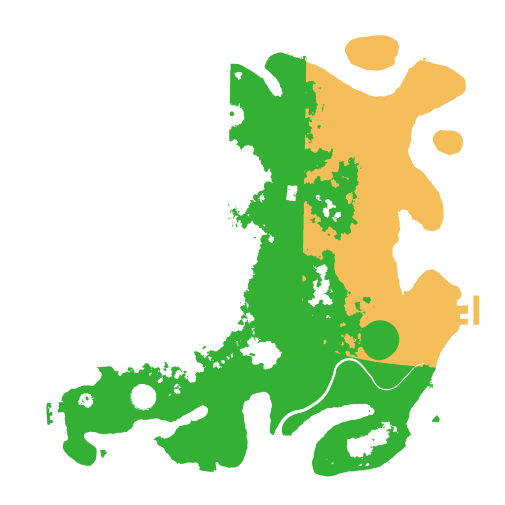 Biome Rust Map: Procedural Map, Size: 3500, Seed: 843868772