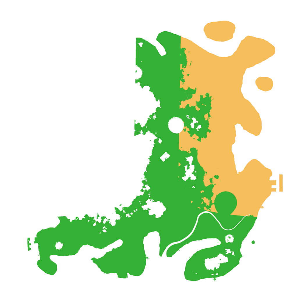 Biome Rust Map: Procedural Map, Size: 3500, Seed: 843868772