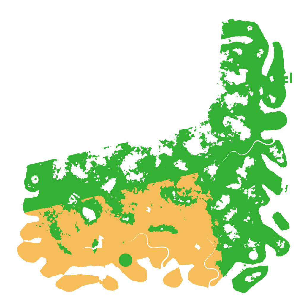 Biome Rust Map: Procedural Map, Size: 6000, Seed: 4059021