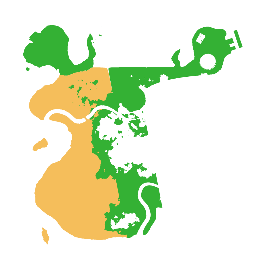 Biome Rust Map: Procedural Map, Size: 3000, Seed: 8206