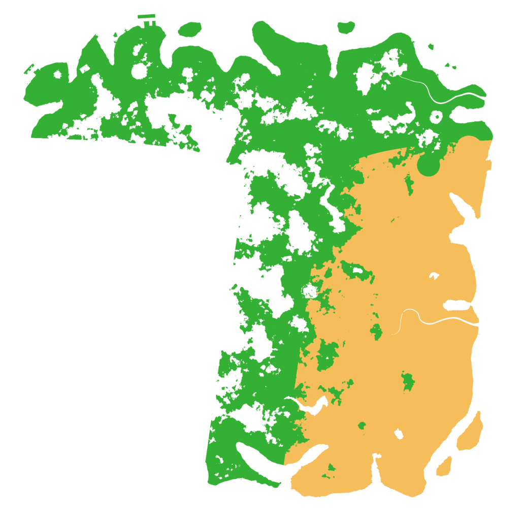 Biome Rust Map: Procedural Map, Size: 6000, Seed: 1181316853