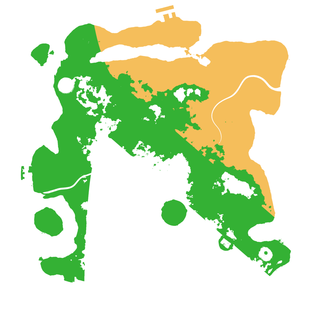 Biome Rust Map: Procedural Map, Size: 3500, Seed: 30369542