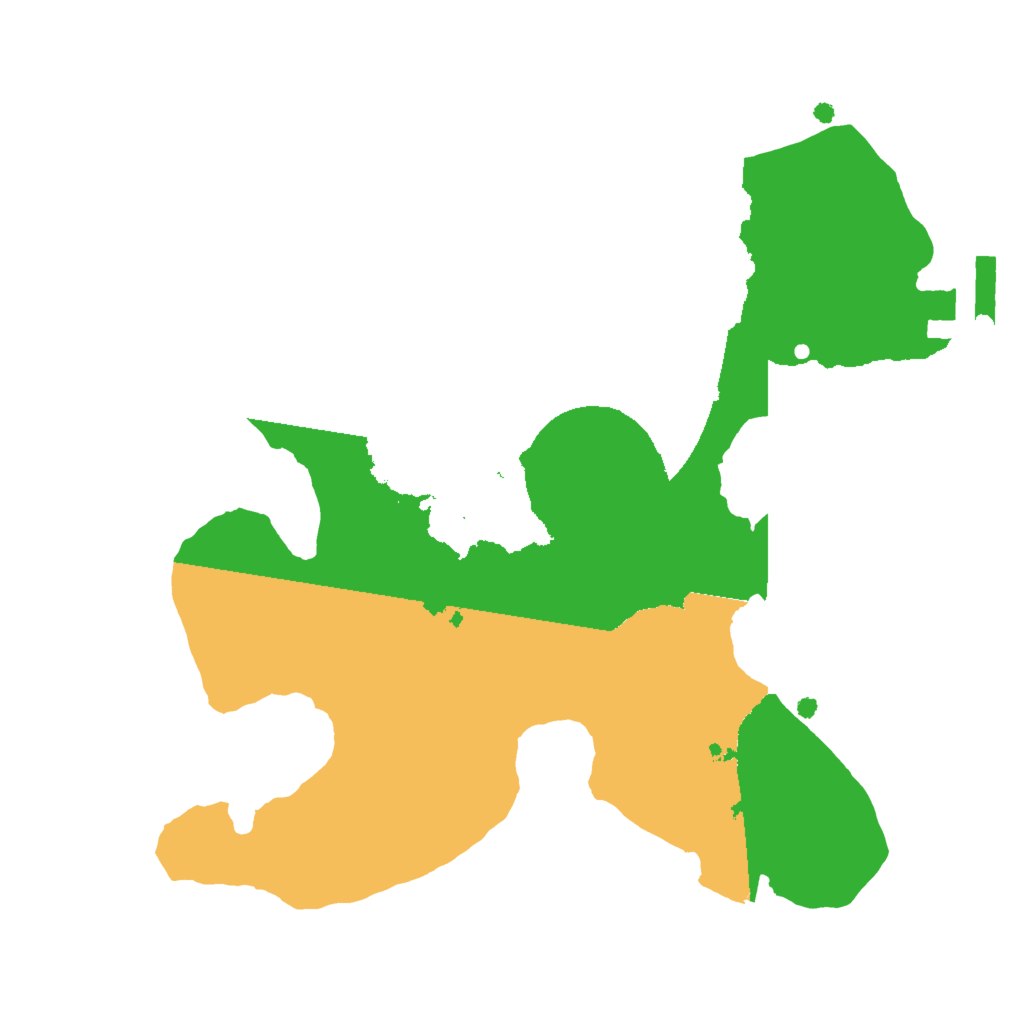 Biome Rust Map: Procedural Map, Size: 2000, Seed: 424303157