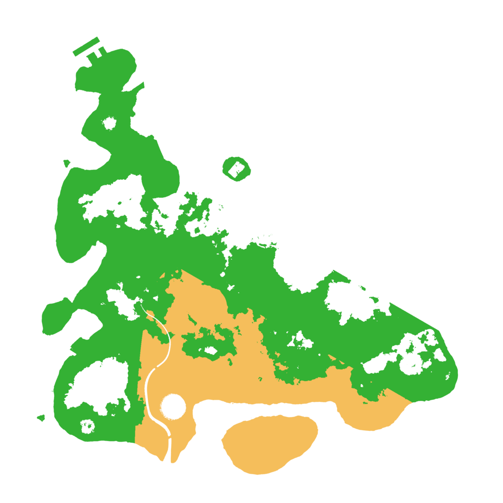 Biome Rust Map: Procedural Map, Size: 3500, Seed: 2390000