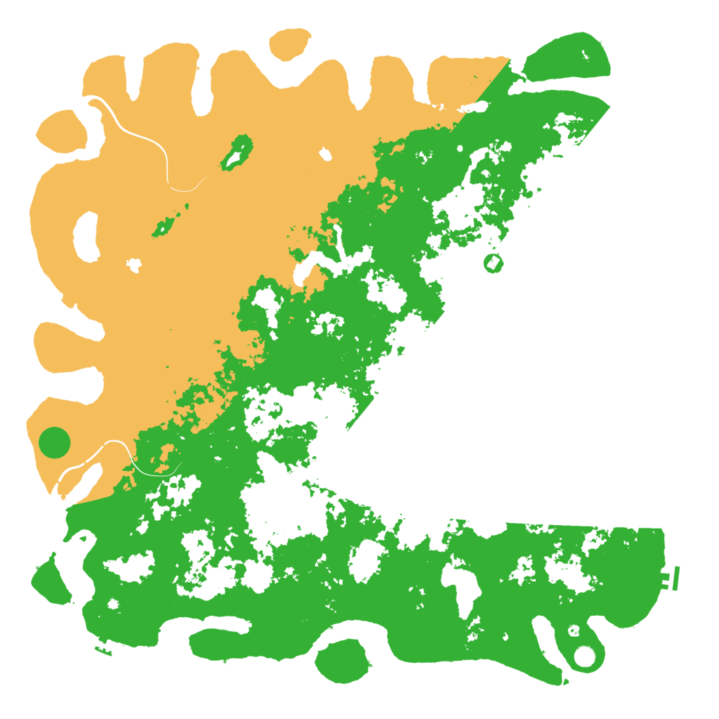 Biome Rust Map: Procedural Map, Size: 6000, Seed: 598267