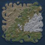 Thumbnail Rust Map: Procedural Map, Size: 6000, Seed: 598267, 17 Monuments