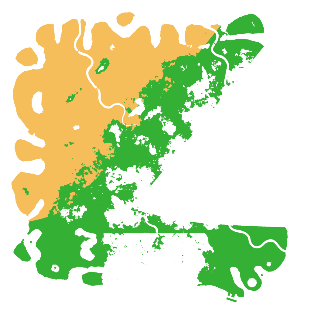 Biome Rust Map: Procedural Map, Size: 6000, Seed: 598267