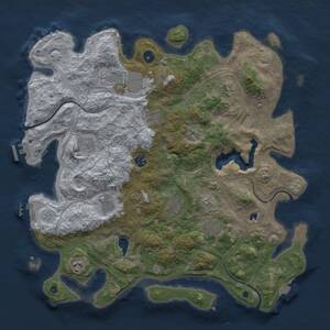 Thumbnail Rust Map: Procedural Map, Size: 4250, Seed: 554328344, 16 Monuments