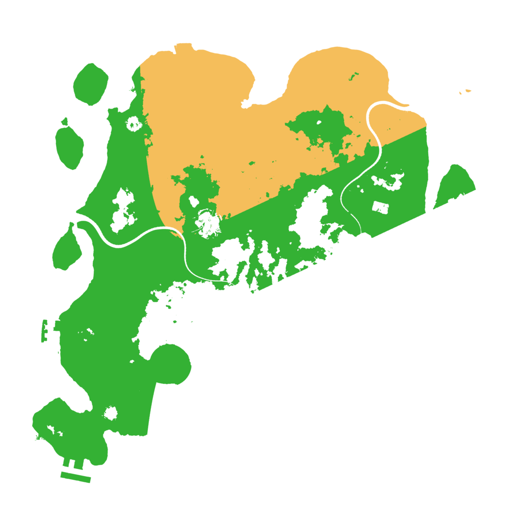 Biome Rust Map: Procedural Map, Size: 3500, Seed: 1870777575