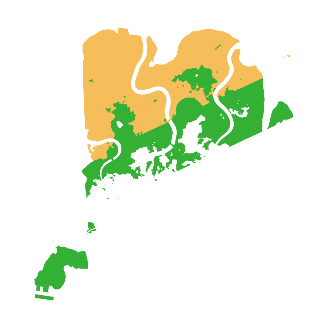 Biome Rust Map: Procedural Map, Size: 3500, Seed: 1870777575
