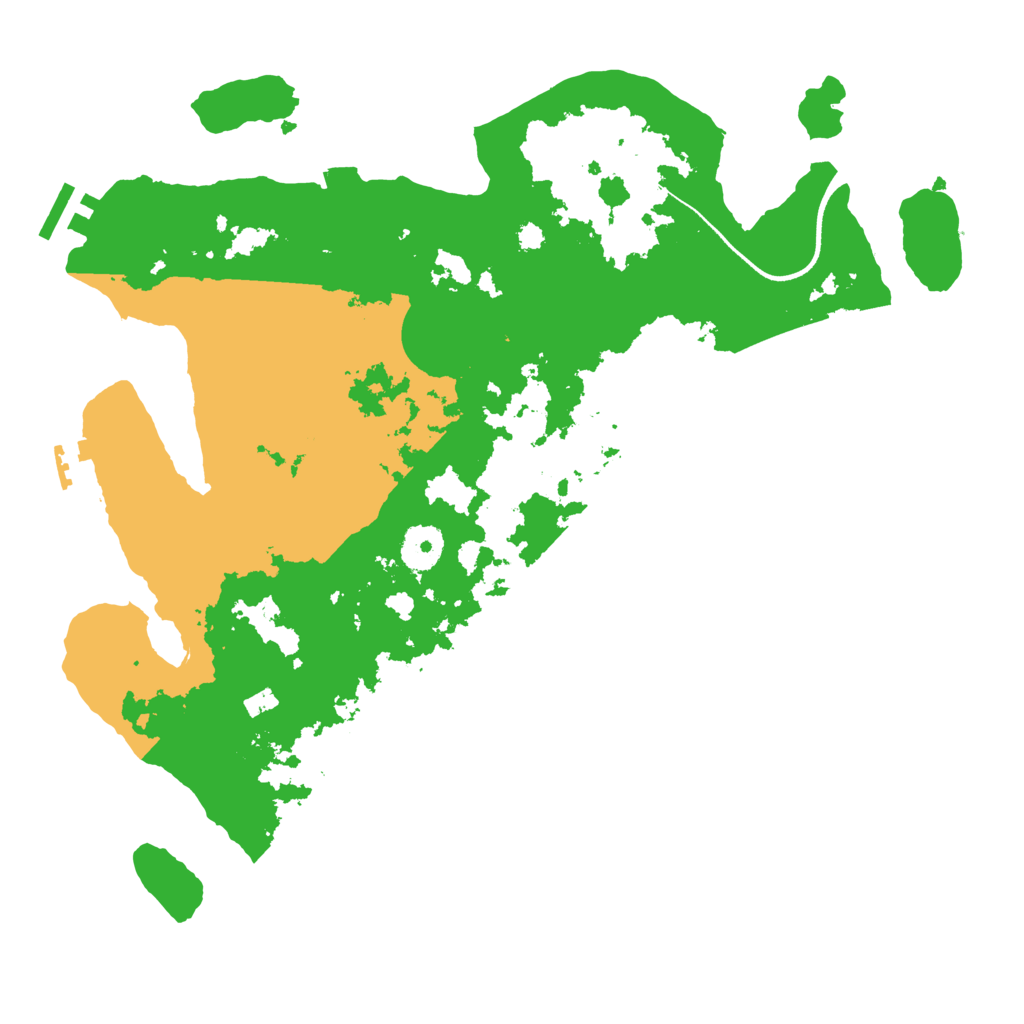 Biome Rust Map: Procedural Map, Size: 3500, Seed: 2032732392