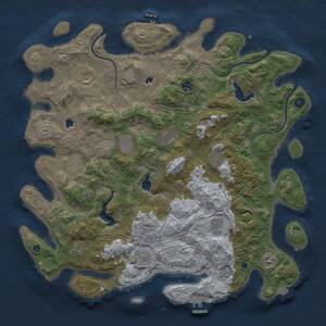 Thumbnail Rust Map: Procedural Map, Size: 4500, Seed: 1263269301, 17 Monuments