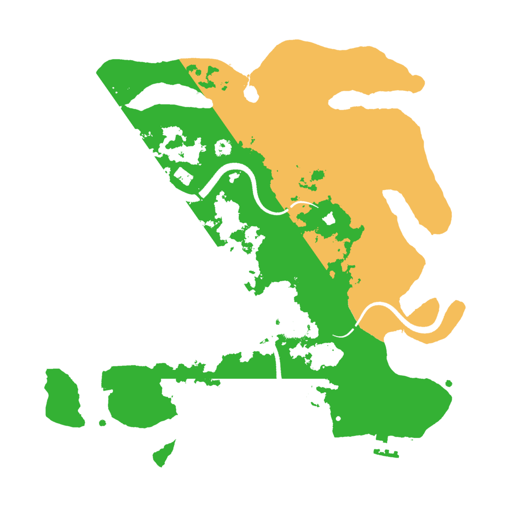 Biome Rust Map: Procedural Map, Size: 3000, Seed: 32119