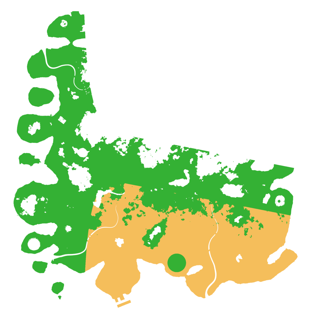 Biome Rust Map: Procedural Map, Size: 4500, Seed: 1624725015