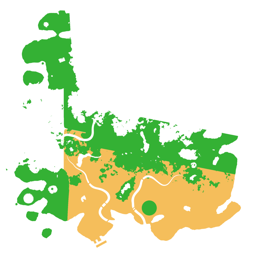 Biome Rust Map: Procedural Map, Size: 4500, Seed: 1624725015