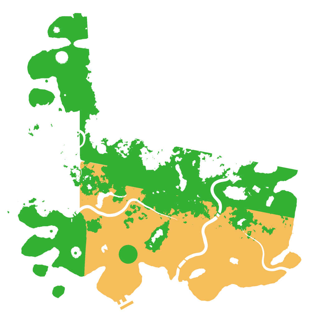 Biome Rust Map: Procedural Map, Size: 4500, Seed: 1624725015