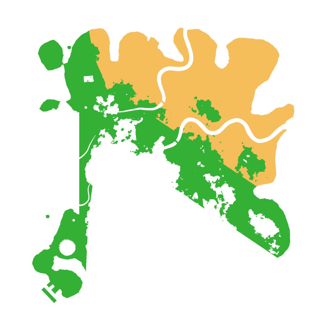 Biome Rust Map: Procedural Map, Size: 3500, Seed: 371655916