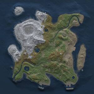 Thumbnail Rust Map: Procedural Map, Size: 2750, Seed: 29421845, 7 Monuments