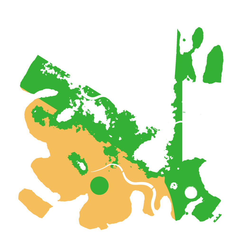 Biome Rust Map: Procedural Map, Size: 3500, Seed: 38957