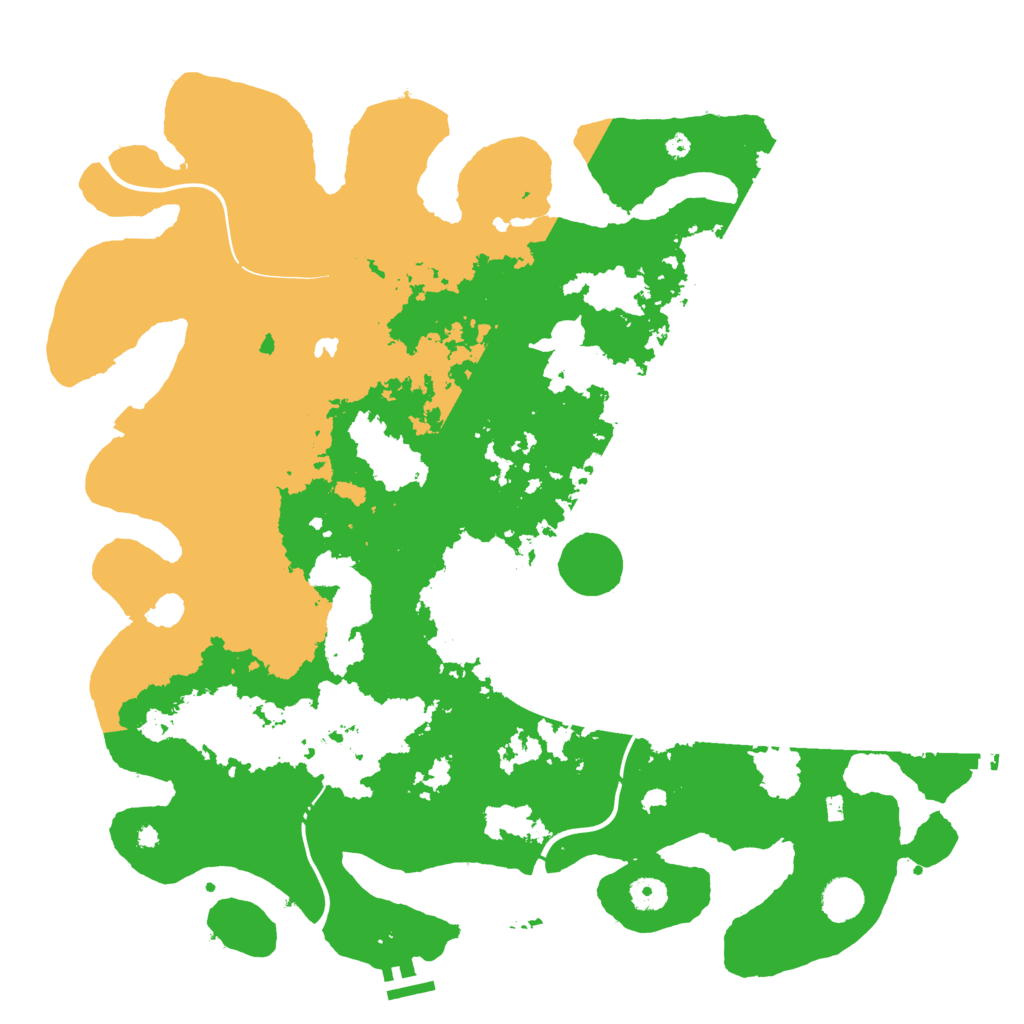 Biome Rust Map: Procedural Map, Size: 4300, Seed: 3135555