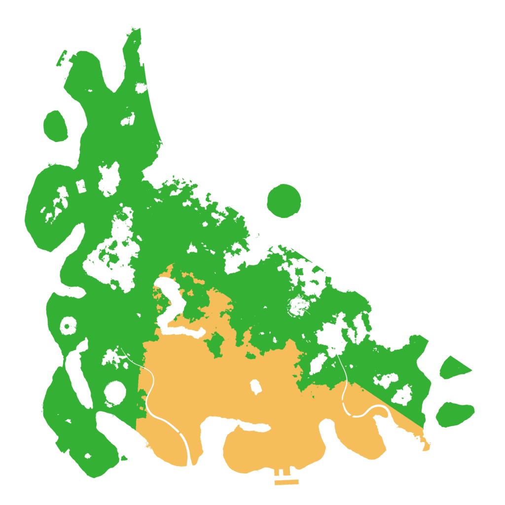 Biome Rust Map: Procedural Map, Size: 4250, Seed: 12327