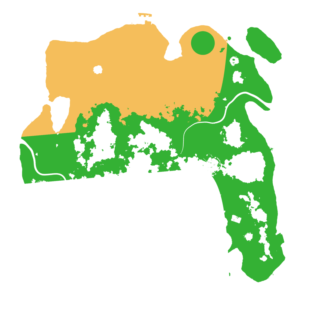 Biome Rust Map: Procedural Map, Size: 3500, Seed: 972621402
