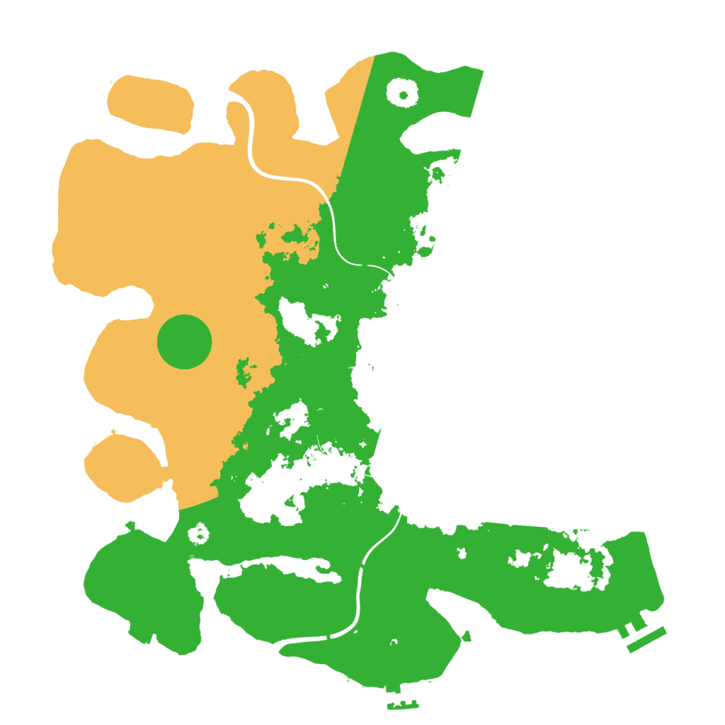 Biome Rust Map: Procedural Map, Size: 3500, Seed: 241031771