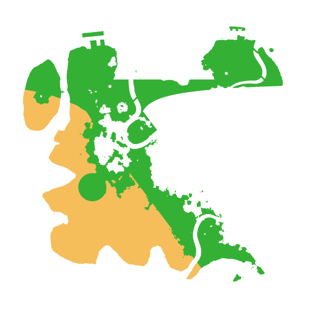 Biome Rust Map: Procedural Map, Size: 3000, Seed: 667999468
