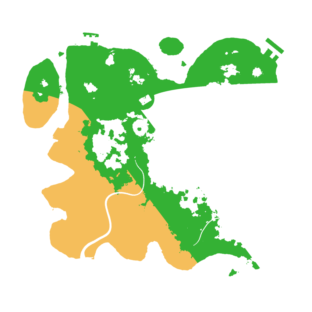 Biome Rust Map: Procedural Map, Size: 3000, Seed: 667999468