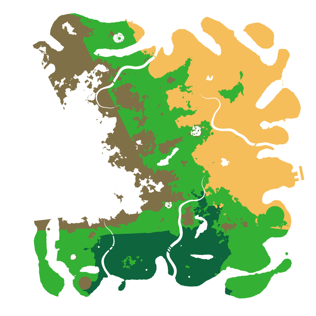 Biome Rust Map: Procedural Map, Size: 4500, Seed: 954333247