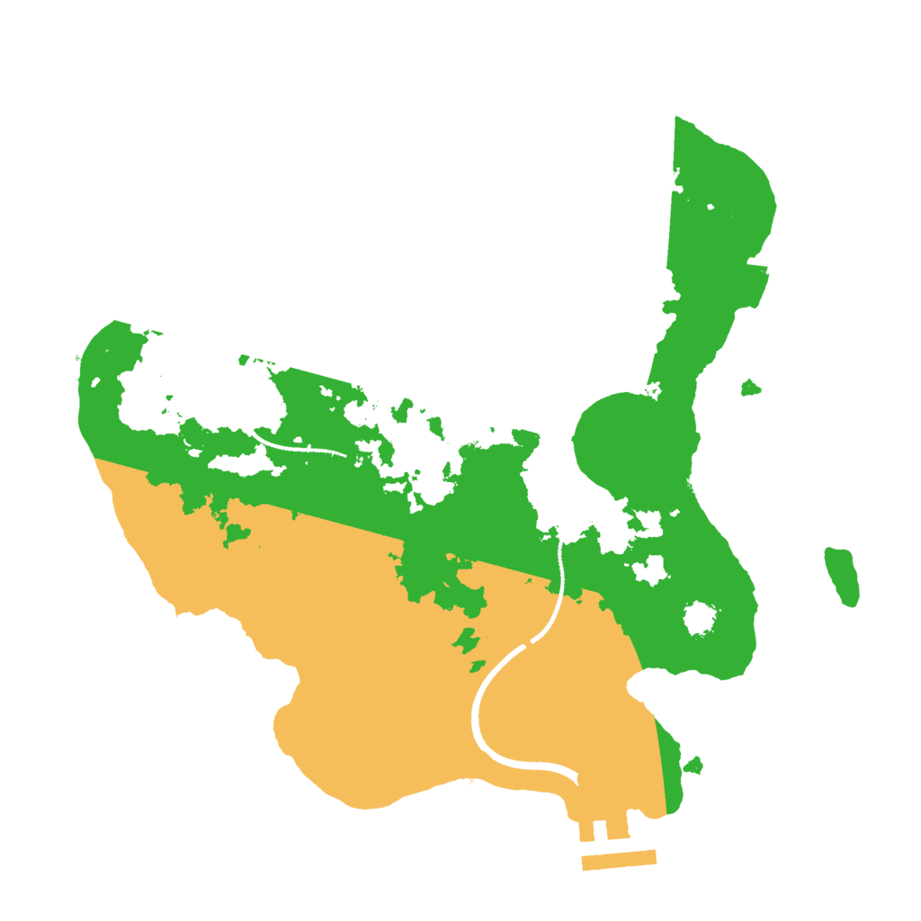 Biome Rust Map: Procedural Map, Size: 2500, Seed: 1807887323