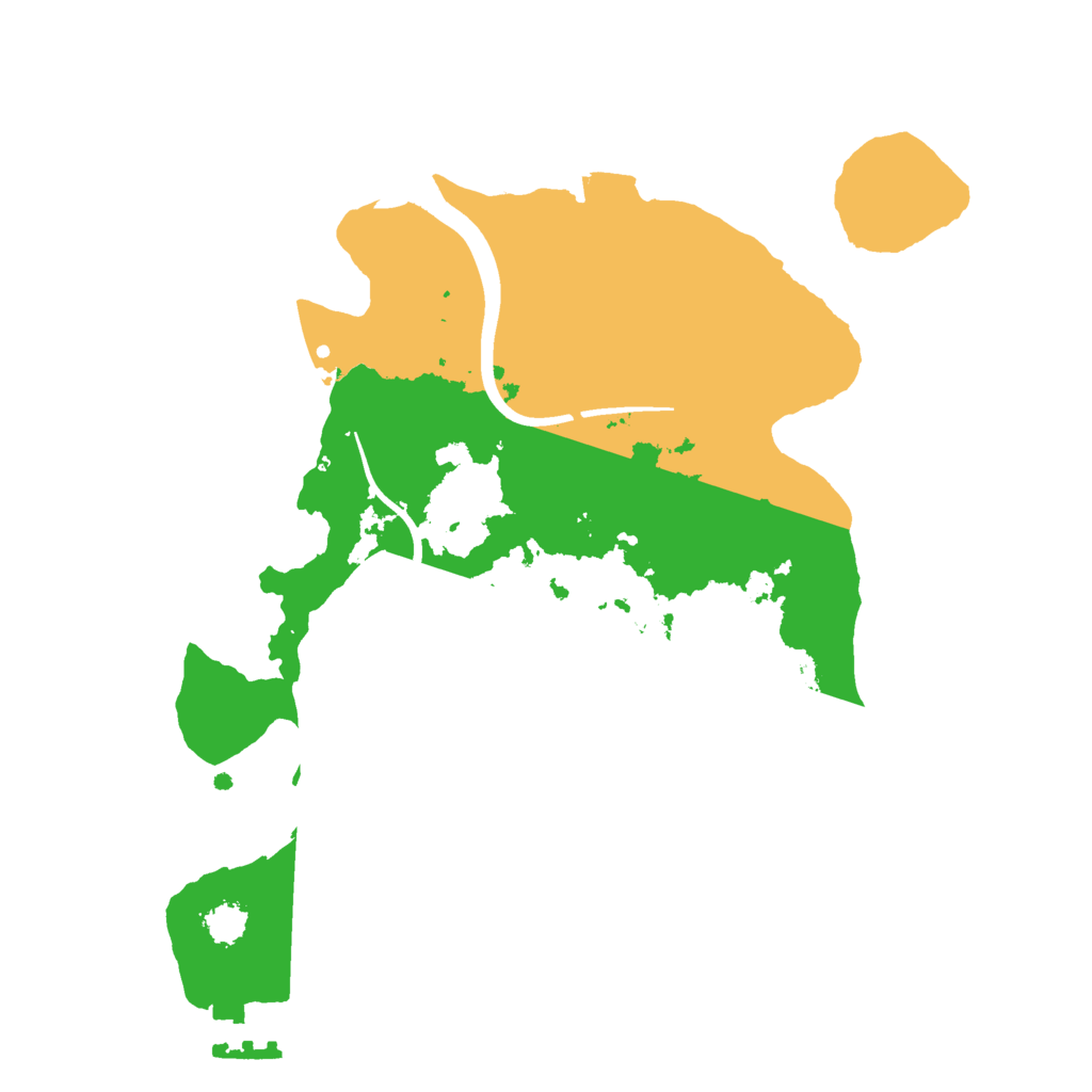 Biome Rust Map: Procedural Map, Size: 2400, Seed: 582854610