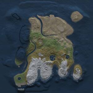 Thumbnail Rust Map: Procedural Map, Size: 2400, Seed: 582854610, 4 Monuments