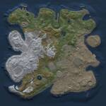 Thumbnail Rust Map: Procedural Map, Size: 3500, Seed: 491604100, 15 Monuments