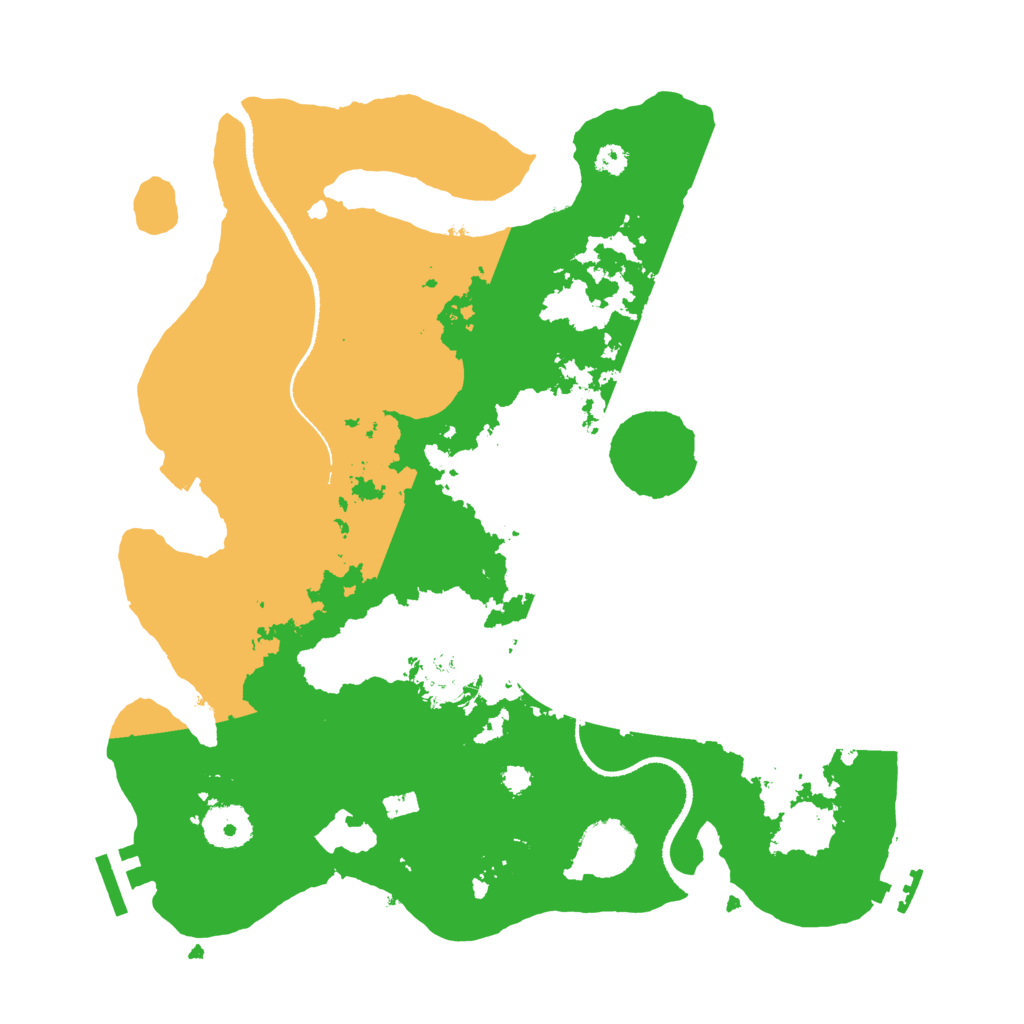 Biome Rust Map: Procedural Map, Size: 3300, Seed: 129797045