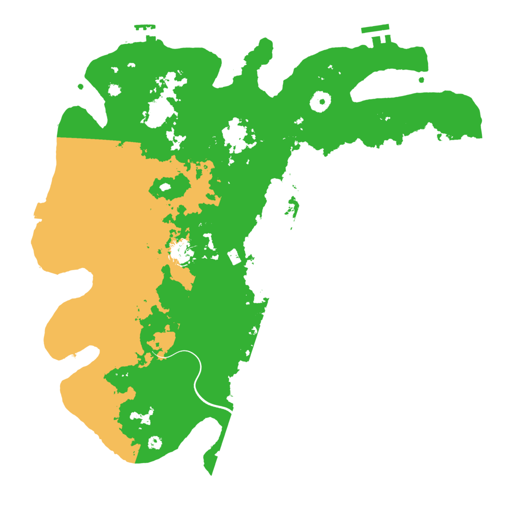 Biome Rust Map: Procedural Map, Size: 3700, Seed: 940383615