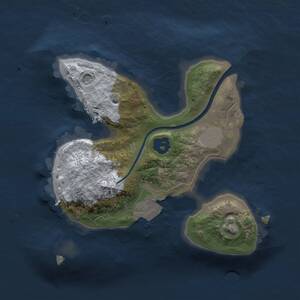 Thumbnail Rust Map: Procedural Map, Size: 1750, Seed: 12, 1 Monuments