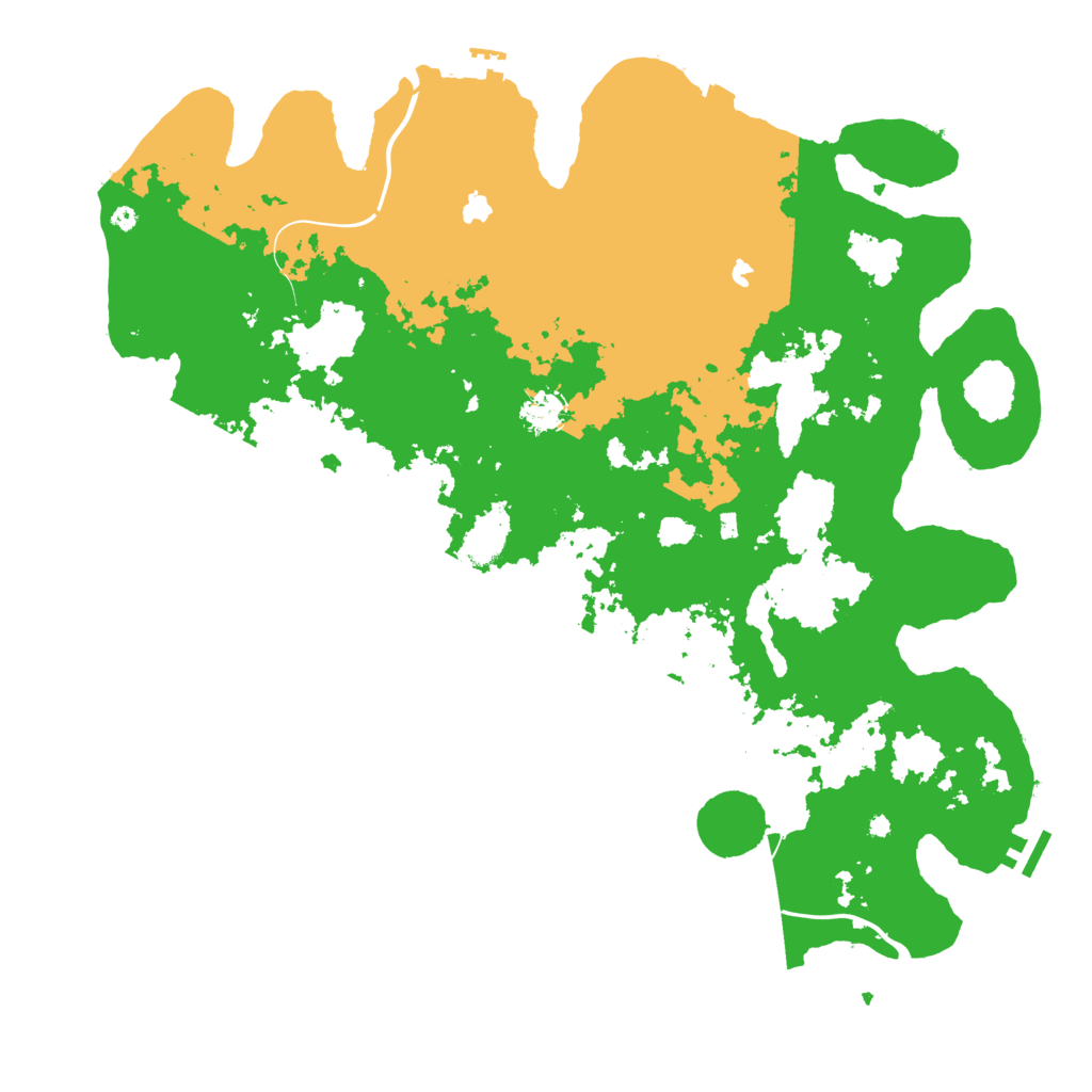 Biome Rust Map: Procedural Map, Size: 4500, Seed: 780312795