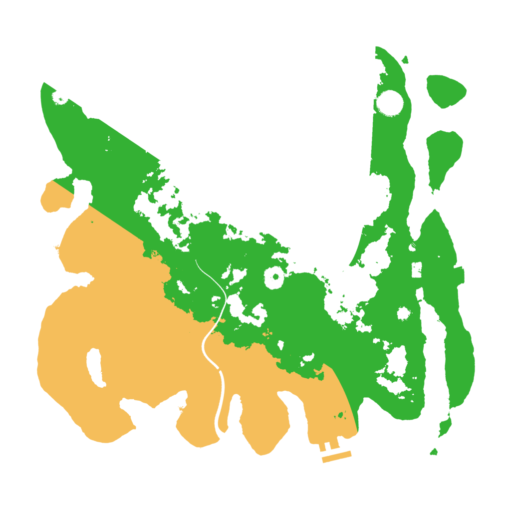 Biome Rust Map: Procedural Map, Size: 3500, Seed: 150900974