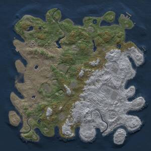 Thumbnail Rust Map: Procedural Map, Size: 4800, Seed: 712372, 16 Monuments