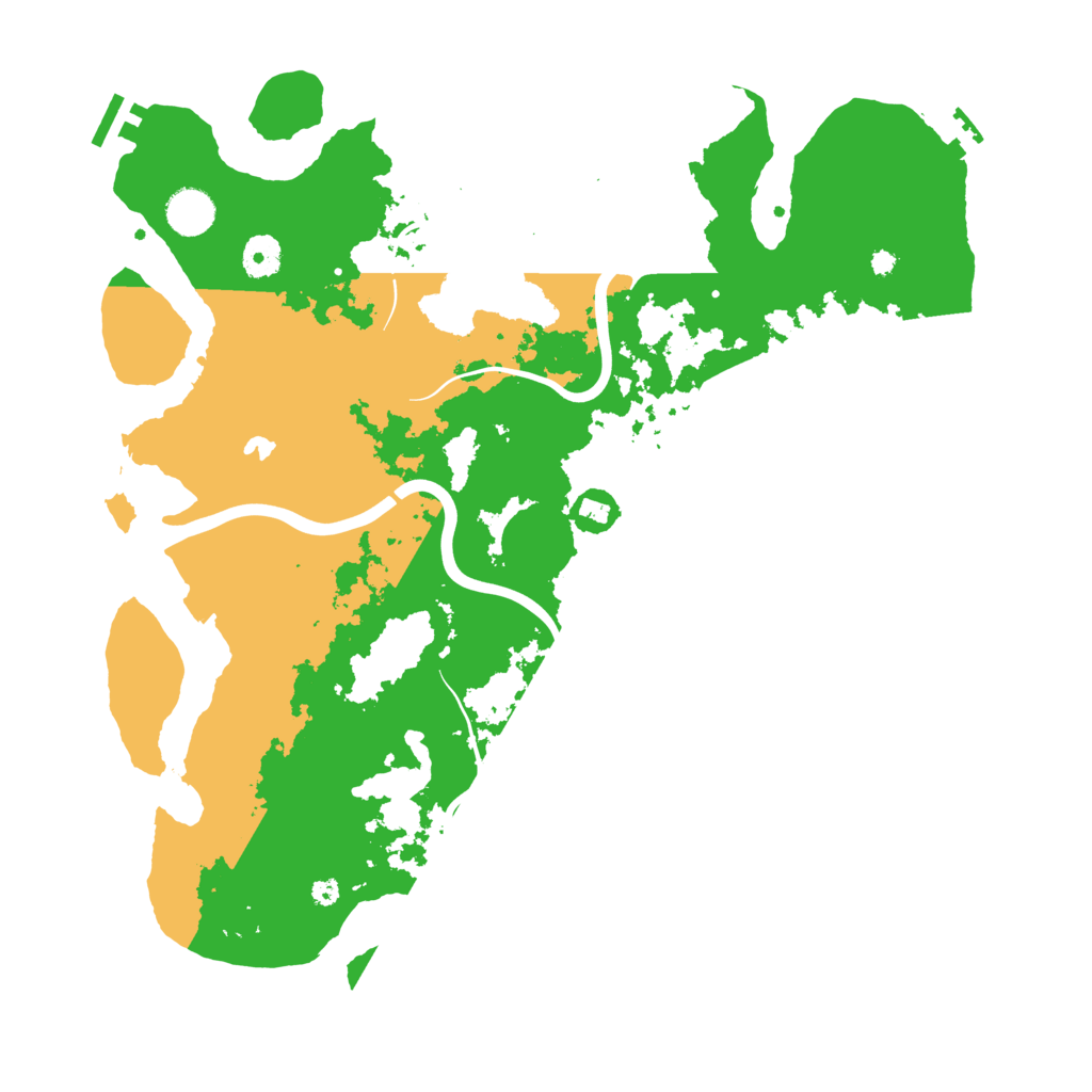 Biome Rust Map: Procedural Map, Size: 4000, Seed: 134633