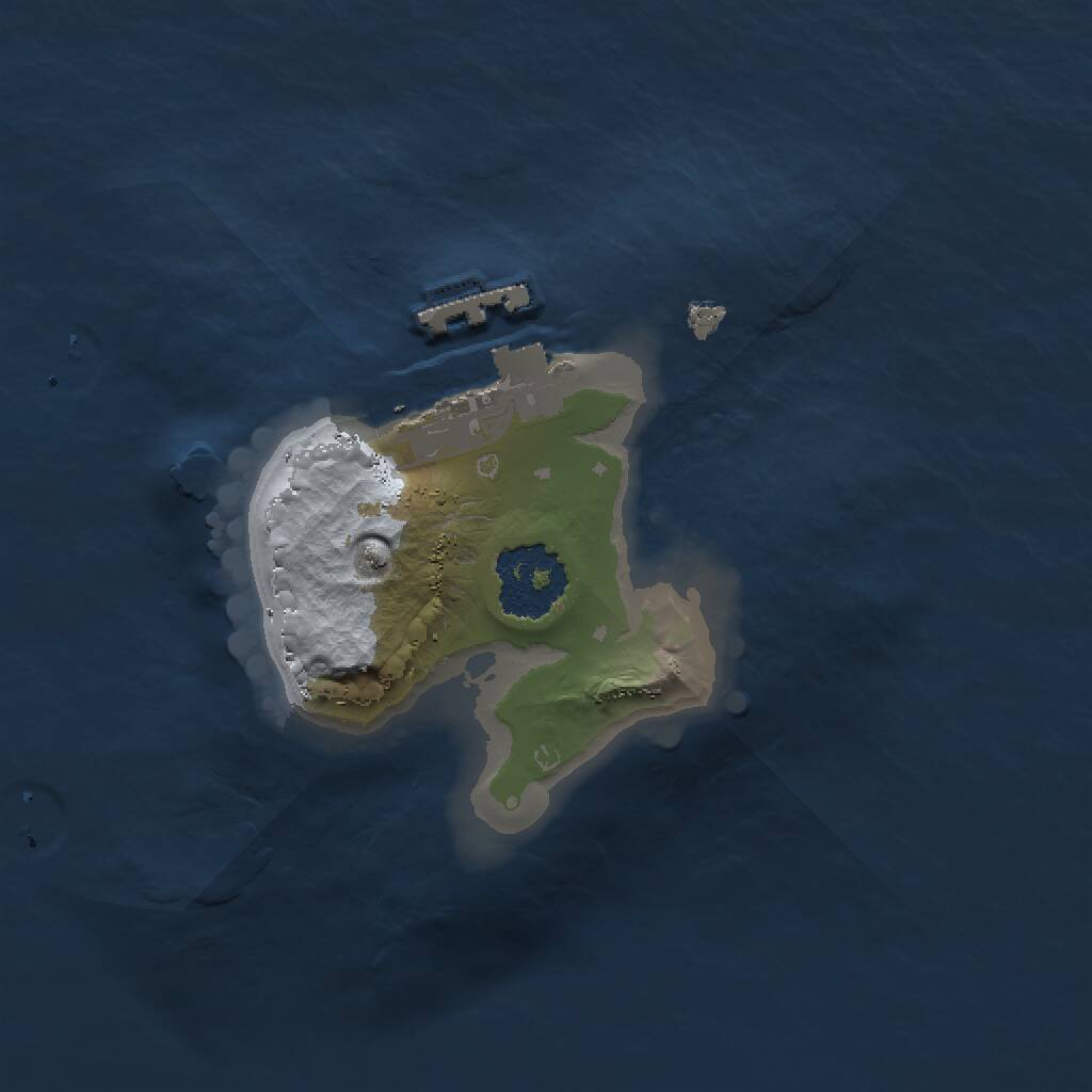 Rust Map: Procedural Map, Size: 1500, Seed: 2137484647, 2 Monuments