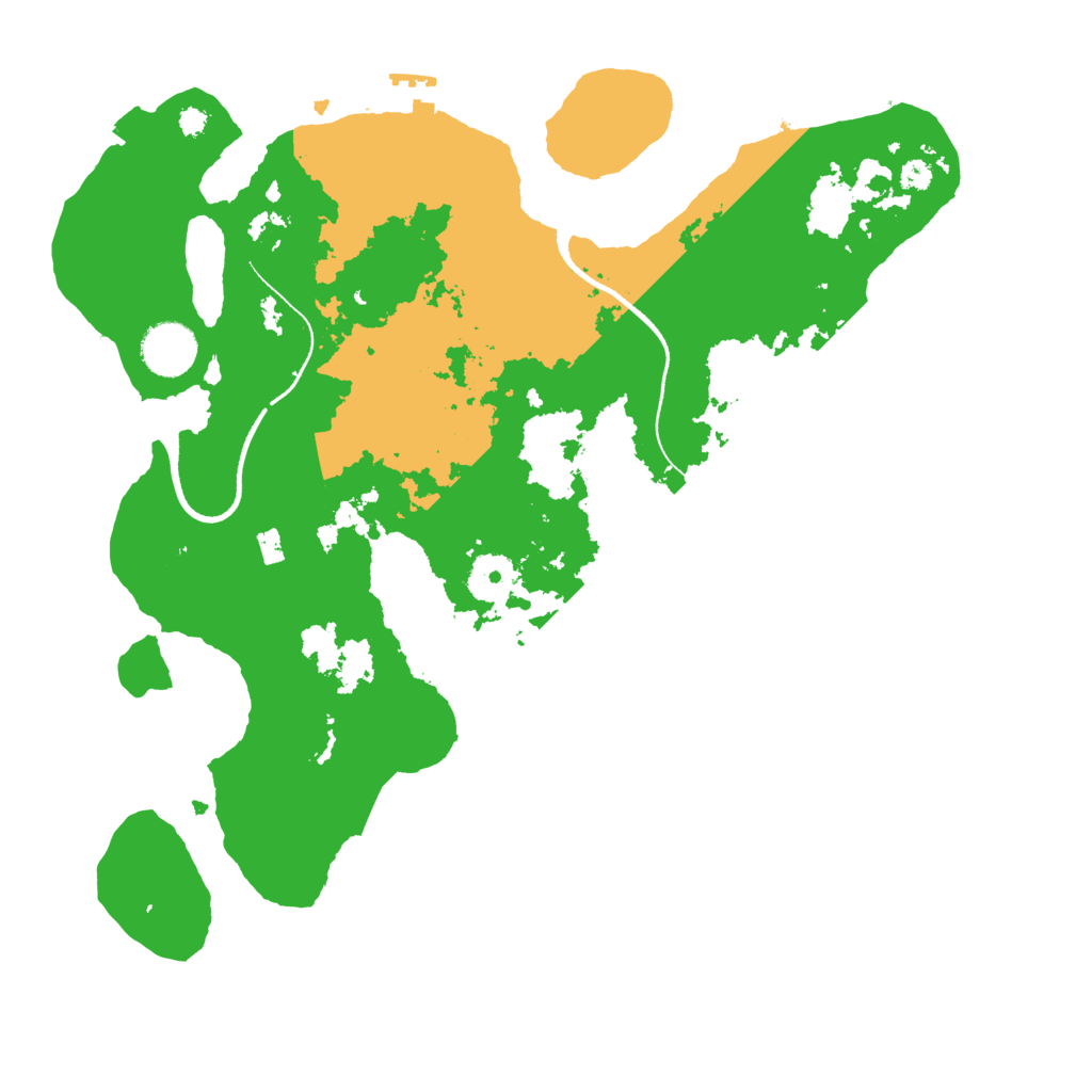 Biome Rust Map: Procedural Map, Size: 3500, Seed: 153422640