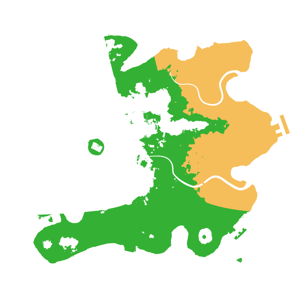 Biome Rust Map: Procedural Map, Size: 3000, Seed: 2126034645