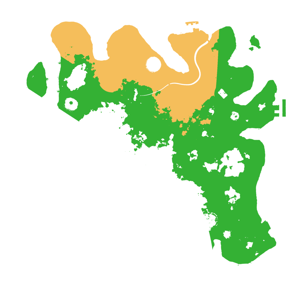 Biome Rust Map: Procedural Map, Size: 3500, Seed: 917781261