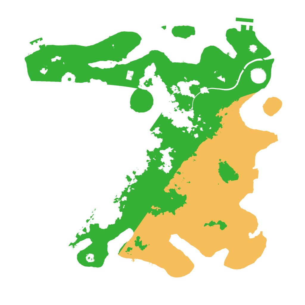 Biome Rust Map: Procedural Map, Size: 3500, Seed: 99111724