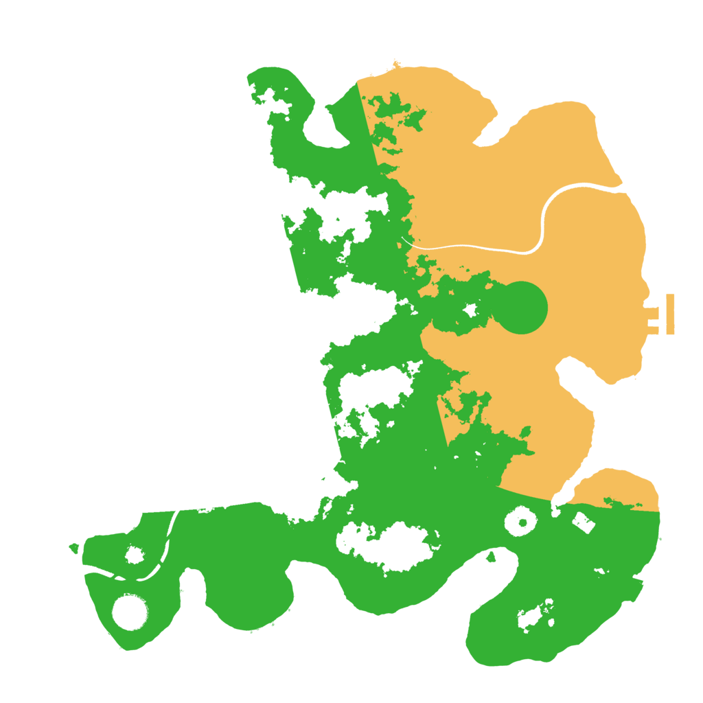 Biome Rust Map: Procedural Map, Size: 3500, Seed: 32203623